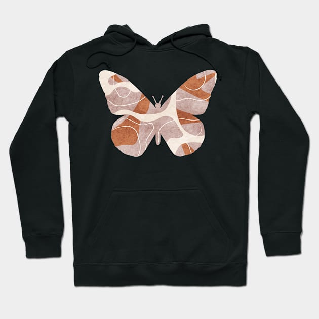 Bohemian Aesthetic Butterfly Hippie Hoodie by Alex21